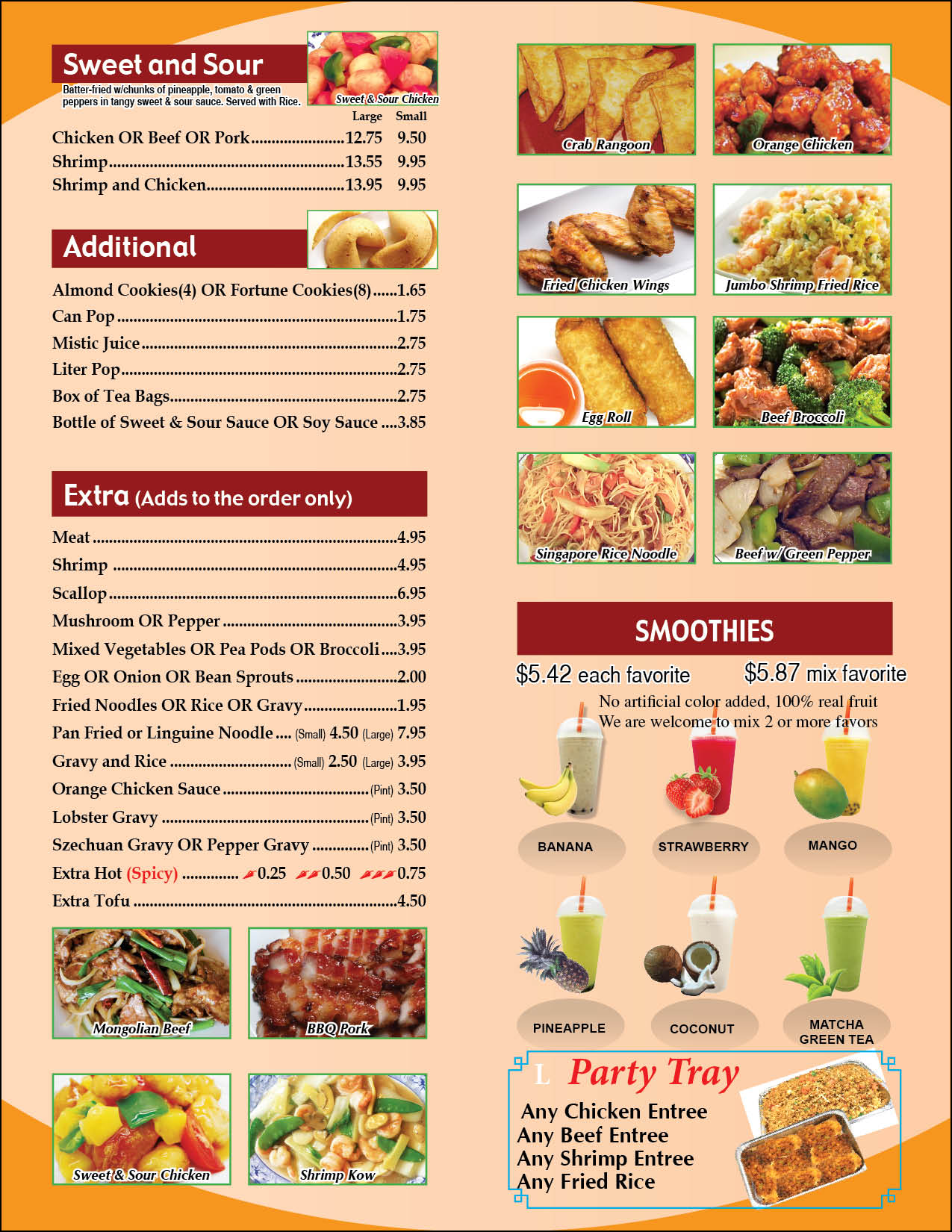 Grand Chinese Kitchen Menu